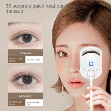 1 PC Portable Thermal Eyelashes Curler Electric Heating Perm Eyelash Curlers USB Fast Charging Long Lasting Curling Makeup Tool