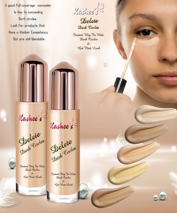 Kashee’s Flawless Trio – High-Coverage Foundation, Concealer & Pro Brush