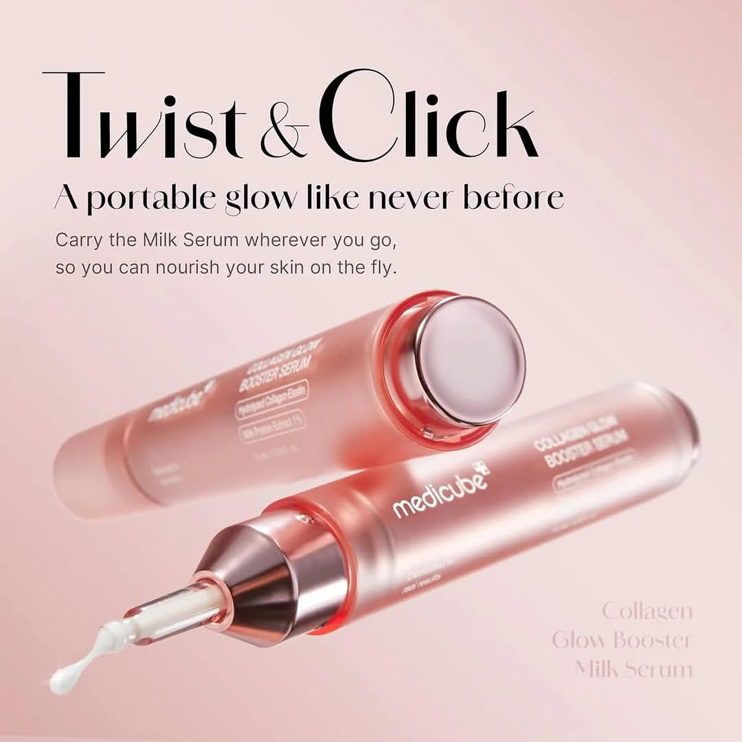 Medicube Collagen Glow Booster Milk Serum for Instant Glow - Twist & Click